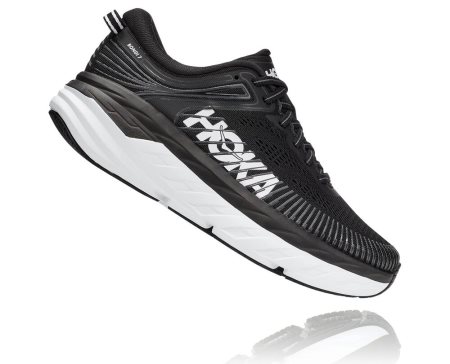 Hoka One One Bondi 7 Moški Pohodni Čevlji Črna / Bela SI-970451X